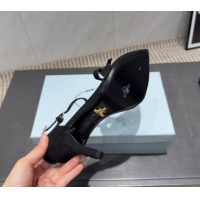 Best Grade Prada Suede Bow Heel Sandals 8.5cm Black 1X196O 1205006 2026