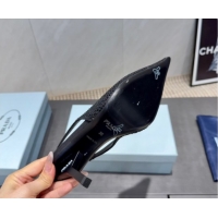 Good Looking Prada Strass Allover Heel Slingbacks Pump 8.5cm PR120501 Black 2026