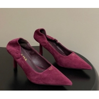 Cheap Price Prada Suede Elastic Heel Pumps 7.5cm Red 1I188O 1205035 2026