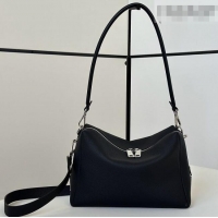 Famous Brand Fendi Lui Medium Bag in Grained Leather 66811M Black 2026