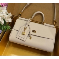 Luxury Cheap Dolce & Gabbana DG Elongated My Sicily handbag in Leather 0121 Beige 2026