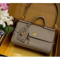Market Sells Dolce & Gabbana DG Elongated My Sicily handbag in Leather 0121 Dark Grey 2026