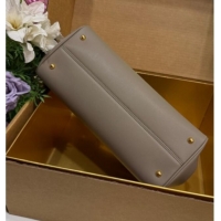 Market Sells Dolce & Gabbana DG Elongated My Sicily handbag in Leather 0121 Dark Grey 2026