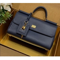 Top Design Dolce & Gabbana DG Elongated My Sicily handbag in Leather 0121 Dark Blue 2026