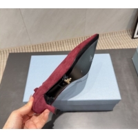 Shop Cheap Prada Suede Elastic Heel Pumps 5.5cm Red 1205042 2026