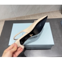 Good Quality Prada Leather Slingbacks Pump 5.5cm Nude 1I901M 1205044 2026