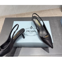 Best Grade Prada Leather Slingbacks Pump 5.5cm Black 1I901M 1205047 2026