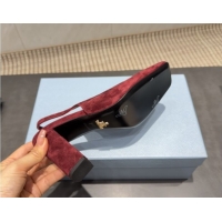 Good Product Prada Suede high heel slingbacks pump 8.5cm Red 1I838N 1205062 2026