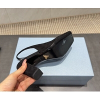 Popular Style Prada Suede high heel slingbacks pump 8.5cm Black 1I838N 1205063 2026