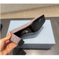 Big Discount Prada Suede high heel pumps 8.5cm Grey 1I838N 1205064 2026