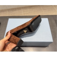 Sophisticated Prada Suede high heel pumps 8.5cm Brown 1I838N 1205065 2026