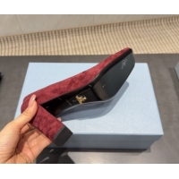 Stylish Prada Suede high heel pumps 8.5cm Red 1I838N 1205066 2026