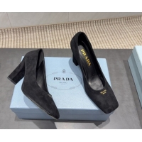 Cheap Price Prada Suede high heel pumps 8.5cm Black 1I838N 1205067 2026
