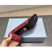 Classic Hot Prada Suede heel pumps 8.5cm Red 2025 PR120504 1205074 2026