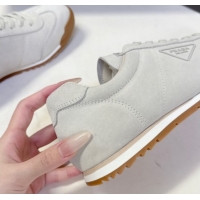Best Price Prada Suede Sneakers Light Grey PR120605 1206029 2026