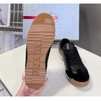 Best Grade Prada Leather Sneakers Black PR120605 1206030 2026