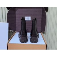 Hot Style Prada Monolith brushed leather Chelsea boots Black 1T256N 1206044 2026