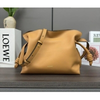 Trendy Design Loewe Flamenco Medium Clutch in Nappa Calfskin Leather 262386 Warm Desert Yellow 2026