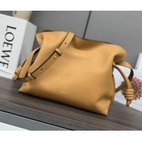 Trendy Design Loewe Flamenco Medium Clutch in Nappa Calfskin Leather 262386 Warm Desert Yellow 2026