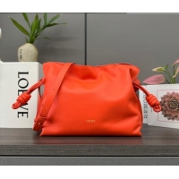Good Taste Loewe Flamenco Medium Clutch in Nappa Calfskin Leather 262386 Orange 2026