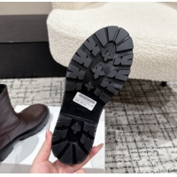 Sumptuous Celine Margaret Ankle Boots 3.5cm in Calfskin Leather Brown 1209056 2026