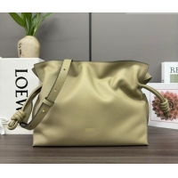 Shop Discount Loewe Flamenco Medium Clutch in Nappa Calfskin Leather 262386 Clay Green 2026