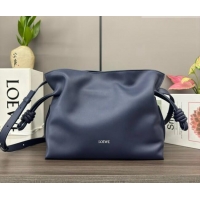 Well Crafted Loewe Flamenco Medium Clutch in Nappa Calfskin 262386 Abyss Blue 2026