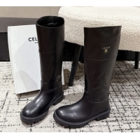 Perfect Celine Margaret High Boots 3.5cm in Calfskin Leather Black 1209058 2026