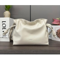 Top Quality Loewe Flamenco Medium Clutch in Nappa Calfskin Leathe262386 Sea Salt Whiter 262386 Sea Salt White 2026