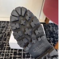 Grade Celine Black Calfskin Leather Ankle Boots 4.5cm with Buckle CE1209024 1209064 2026