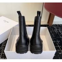 Stylish Celine Black Calfskin Leather Ankle Boots 4.5cm CE1209026 1209066 2026