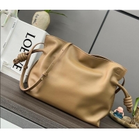 Grade Quality Loewe Flamenco Medium Clutch in Nappa Calfskin Leather 262386 Oak Brown 2026