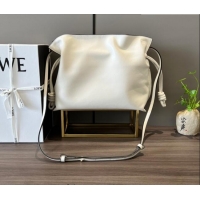 Well Crafted Loewe Flamenco Medium Clutch in Nappa Calfskin Leather 262386 Soft White 2026