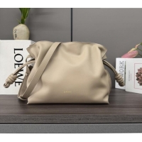 Well Crafted Loewe Flamenco Medium Clutch in Nappa Calfskin Leather 262386 Sand Beige 2026