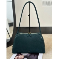 Grade Design Alaia Le Bouledogue Bowling Shoulder Bag in Nubuck Leather 8855 Forest Green 2026