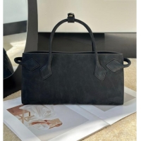 Best Price Alaia Le Tecket Tote Bags in Grained Nubuck Leather 8837 Anthracite Black 2026