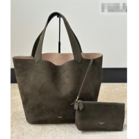 Best Product Alaia Le Cabas Tote Bags in Grained Nubuck Leather 8820 Green 2026