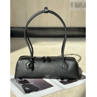 Best Price Alaia Le Tecket Medium Long Shoulder bag in Calfskin Leather 998081 Black 2026