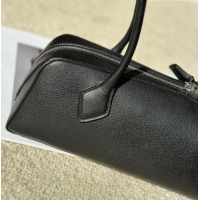 Best Price Alaia Le Tecket Medium Long Shoulder bag in Calfskin Leather 998081 Black 2026