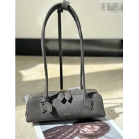 Original Cheap Alaia Le Tecket Small Long Shoulder bag in Grained Nubuck 8815S Grey 2026
