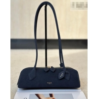 Grade Quality Alaia Le Tecket Small Long Shoulder bag in Grained Nubuck 8815S Blue 2026