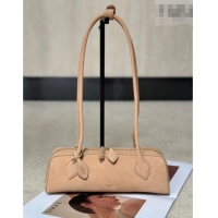 Top Design Alaia Le Tecket Small Long Shoulder bag in Grained Nubuck 8815S Beige 2026