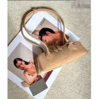 Top Design Alaia Le Tecket Small Long Shoulder bag in Grained Nubuck 8815S Beige 2026