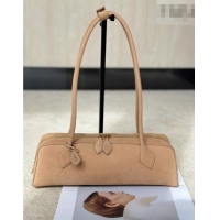 Luxury Cheap Alaia Le Tecket Medium Long Shoulder bag in Grained Nubuck 8815M Beige 2026