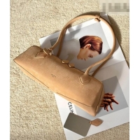 Luxury Cheap Alaia Le Tecket Medium Long Shoulder bag in Grained Nubuck 8815M Beige 2026