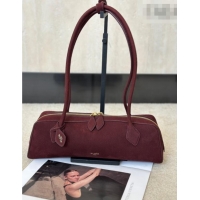 Original Cheap Alaia Le Tecket Medium Long Shoulder bag in Grained Nubuck 8815M Red 2026