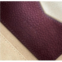 Original Cheap Alaia Le Tecket Medium Long Shoulder bag in Grained Nubuck 8815M Red 2026