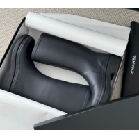 Top Grade Chanel Rubber Rain Boots CH122301 Dark Blue 2026