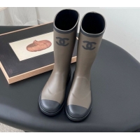 Best Price Chanel Rubber Rain Boots CH122301 Green 2026
