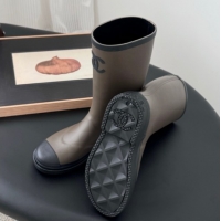 Best Price Chanel Rubber Rain Boots CH122301 Green 2026